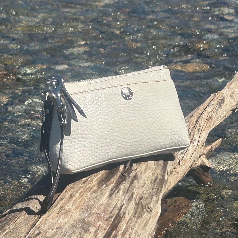 Coach Madison Shrunken Pebble Leather Wristlet / Large Pouch(Style No. 49959)